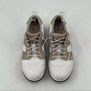 FOOTJOY Contour Series Golf Shoe Men White/Tan Lace Up size: 8.5
